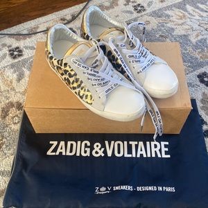 zadig voltaire Leo wild tennis shoe